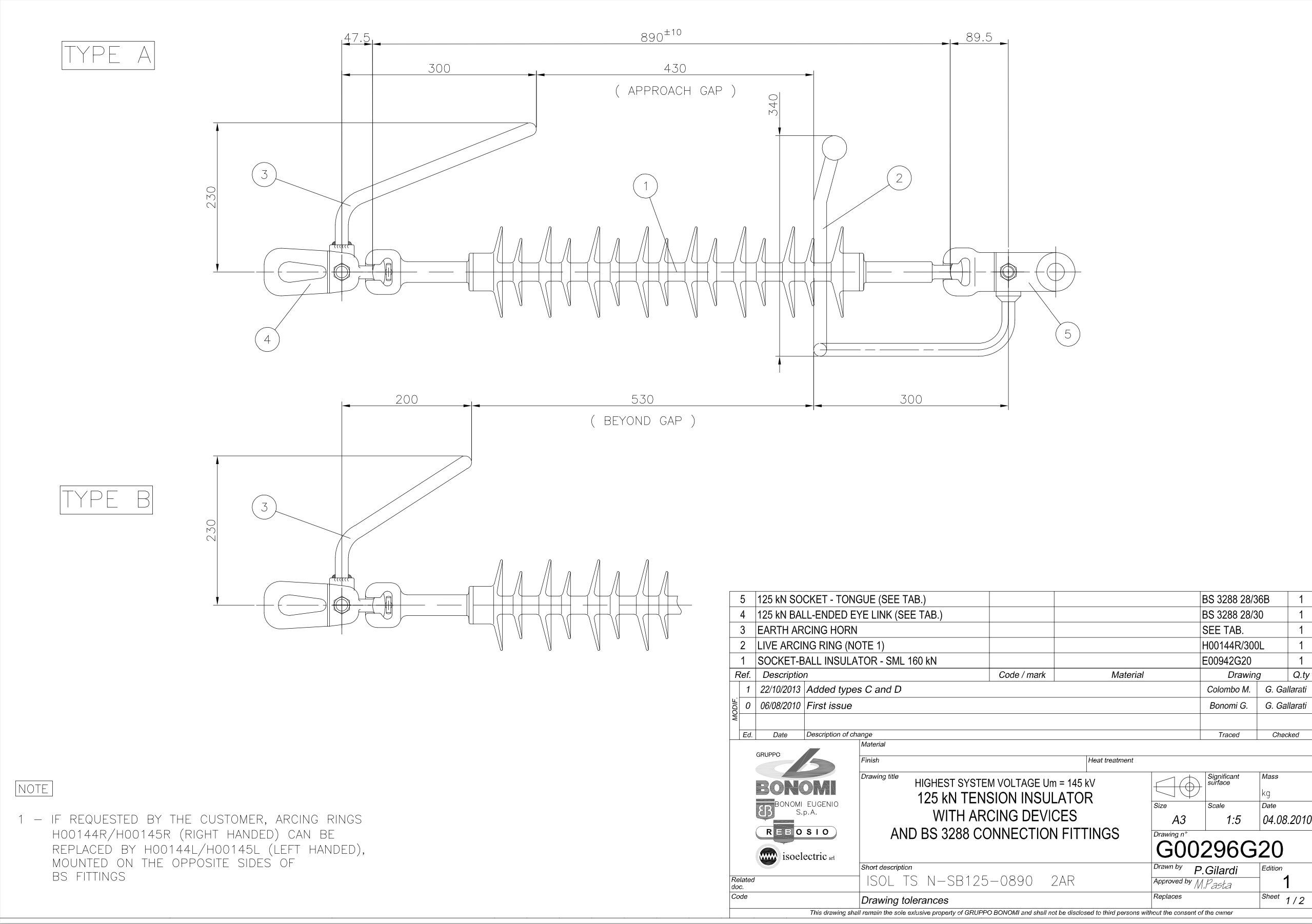 High Voltage Tension and Suspension Insulators - Gruppo Bonomi